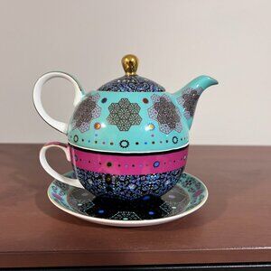 All-in-one stackable teapot